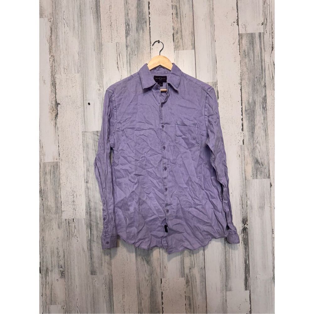 Black brown 1826 men’s purple dress shirt size medium